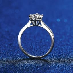 NeeTim Real 3 Carat Moissanite Wedding Ring for Women 925 Sterling Silver Round Brilliant Sparkling Engagement Rings Gift