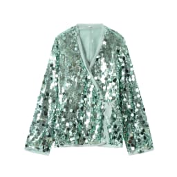 YENKYE New Autumn Women Sequin Kimono Jacket Coat Long Sleeve V Neck Female Casual Loose Outerwear Chic Lady Wrap Outfits
