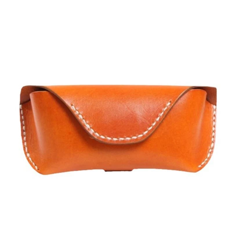Genuine Cowhide Leather Glasses Case Magnet Sunglasses Holder Eyewear Accessories Organizer Eyeglass Reading Glasses Storage Box