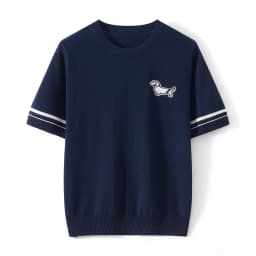 WinvyNee Spring Summer Women‘s 100% Cotton T Shirts Short Sleeve Top Y2k O Neck Dog Casual Pullover Basic Clothing Top ZA1523014