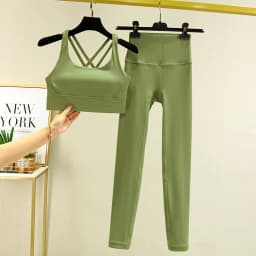 TRY TO BN Yoga Set 2 Piece Sport Bra High Waist Leggings Women's Tracksuit Fitness Tummy Control Squat Proof Workout Gym Clothes