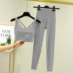 TRY TO BN Yoga Set 2 Piece Sport Bra High Waist Leggings Women's Tracksuit Fitness Tummy Control Squat Proof Workout Gym Clothes