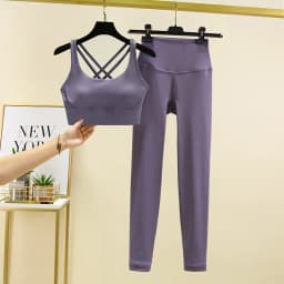 TRY TO BN Yoga Set 2 Piece Sport Bra High Waist Leggings Women's Tracksuit Fitness Tummy Control Squat Proof Workout Gym Clothes
