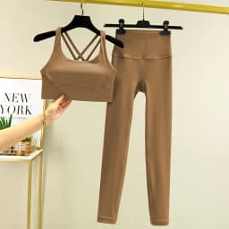 TRY TO BN Yoga Set 2 Piece Sport Bra High Waist Leggings Women's Tracksuit Fitness Tummy Control Squat Proof Workout Gym Clothes
