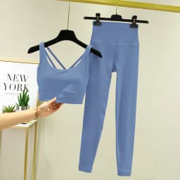 TRY TO BN Yoga Set 2 Piece Sport Bra High Waist Leggings Women's Tracksuit Fitness Tummy Control Squat Proof Workout Gym Clothes