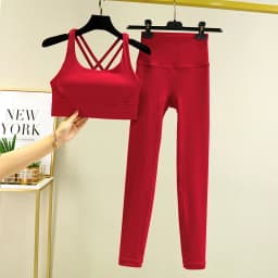 TRY TO BN Yoga Set 2 Piece Sport Bra High Waist Leggings Women's Tracksuit Fitness Tummy Control Squat Proof Workout Gym Clothes