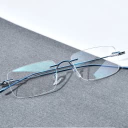 FONEX Titanium Glasses Frame Men Brand Design Square Rimless Frameless Eyeglasses Women Ultralight-Weight Japanese Eyewear 85708