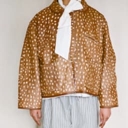 2025 New Women Flip Collar Polka Dot Short Jacket Female Vintage Long Sleeved Coat Autumn Winter Casual Street Chic Outwear