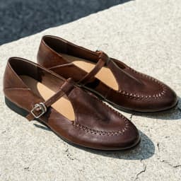 Women's cow leather t-strap slip-on flats loafers round toe high quality soft comfortable casual female moccasins shoes woman