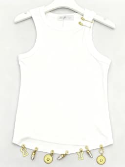 TWOTWINSTYLE Solid Slimming Spliced Sequined Fashion Vests for Women Round Neck Sleeveless Design Sense Vest Female Clothing New