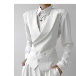 Women's Casual Suits Vest With a Lapel Collar Business Vest British Style High-End Sense Gun Lapel Collar Slim Waistcoat Jacket
