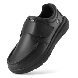 Extra Wide Men'S Shoes Leather Diabetic Walking Shoes For Elder Orthopedic Toes Swollen Feet Non-Slip With Arch Support