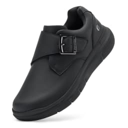 Extra Wide Men'S Shoes Leather Diabetic Walking Shoes For Elder Orthopedic Toes Swollen Feet Non-Slip With Arch Support