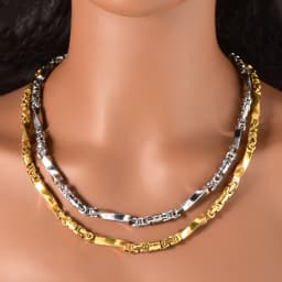 Hiphop Punk Curb Cuban Link Chain Man Gold/Silver Color Stainless Steel Necklace Classic Trendy Daily Wear Party Jewelry