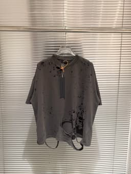 Destroy The Hole Nice Washed T Shirt Men Women Oversized T-shirts Heavy Fabric Unisex Vintage Top Tee