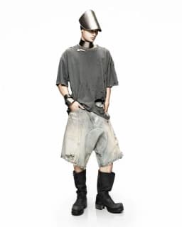Destroy The Hole Nice Washed T Shirt Men Women Oversized T-shirts Heavy Fabric Unisex Vintage Top Tee