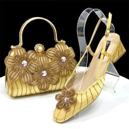 Venus Chan Italian Fashion Women's Elegant Orange Heels & Rhinestone Clutch Bag Set – Perfect for Parties and Special Occasions