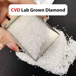 Melee CVD Lab Diamond 0.7mm 1mm 2mm 3mm Small Diamond Wholesale Tiny Diamond Side Stone D E Color VVS Lab Grown Diamond