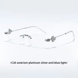 MOMOJA Women Luxury Small Oval Eyeglasses Frame Rimless Eyewear Frame Ultra Light High Quality Alloy Prescription Glasses 0803