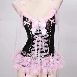 Pastel Goth Y2K Pink Tops for Women Gothic Punk Rock Vkei Grunge Emo Gyaru Corset Gothic Lolita Clothing 2000s 90s Scene Core