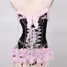 Pastel Goth Y2K Pink Tops for Women Gothic Punk Rock Vkei Grunge Emo Gyaru Corset Gothic Lolita Clothing 2000s 90s Scene Core