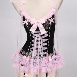 Pastel Goth Y2K Pink Tops for Women Gothic Punk Rock Vkei Grunge Emo Gyaru Corset Gothic Lolita Clothing 2000s 90s Scene Core
