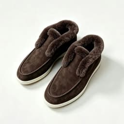 Fur Loafers Flat Shoes Women's Suede Slippers 2026 Quality Casual Shoes Women's Winter Wool Snow Boots