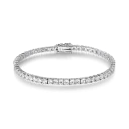 OEVAS 3mm High Carbon Diamond Tennis Bracelet S925 Sterling Silver Plated 18K Gold Lab Diamond Bracelet Fine Jewelry Wholesale