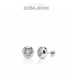 GIGAJEWE Bubble Earrings Moissanite White D Color VVS1 S925 Silver 18K Gold Plated Diamond Test Passed Jewelry Woman Wife Gift