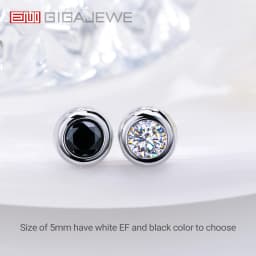GIGAJEWE Bubble Earrings Moissanite White D Color VVS1 S925 Silver 18K Gold Plated Diamond Test Passed Jewelry Woman Wife Gift