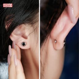 GIGAJEWE Bubble Earrings Moissanite White D Color VVS1 S925 Silver 18K Gold Plated Diamond Test Passed Jewelry Woman Wife Gift