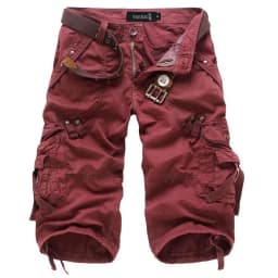 Summer Pure Cotton Men's Cropped Pants Oversized Casual Shorts Multi Pocket Tooling Capri Pants Men Cargo Pant AF5820
