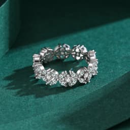 MODIAN Classic 925 Sterling Silver Clear CZ Dazzling Flower Stackable Finger Ring For Women 2021 Party Fine Female Jewelry Anel