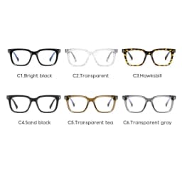 TR90 Blue Light Blocking Men's Square Glasses Radiation Protection Eyeglasses Women Transparent Fashion Eyewear