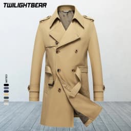 Classic Men's Trench Coat 8XL Plus Size Windbreaker High Quality Business Casual WindCoat Men Clothing Oversized Ponchos