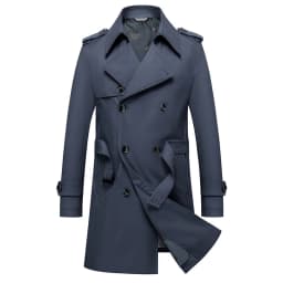 Classic Men's Trench Coat 8XL Plus Size Windbreaker High Quality Business Casual WindCoat Men Clothing Oversized Ponchos