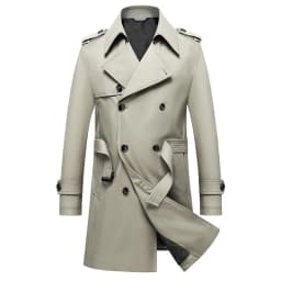 Classic Men's Trench Coat 8XL Plus Size Windbreaker High Quality Business Casual WindCoat Men Clothing Oversized Ponchos