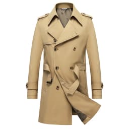 Classic Men's Trench Coat 8XL Plus Size Windbreaker High Quality Business Casual WindCoat Men Clothing Oversized Ponchos