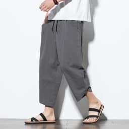 2026 Summer Men's Pants Chinese Style Cotton Linen Harem Pants Men Breathable Beach Pants Casual Calf-Lenght Trousers Streetwear