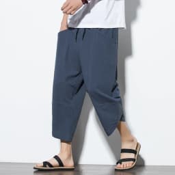2026 Summer Men's Pants Chinese Style Cotton Linen Harem Pants Men Breathable Beach Pants Casual Calf-Lenght Trousers Streetwear