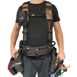 MELOTOUGH Magnetic Suspenders Tool Belt Suspenders with Large Moveable Phone Holder
