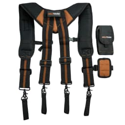MELOTOUGH Magnetic Suspenders Tool Belt Suspenders with Large Moveable Phone Holder