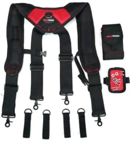 MELOTOUGH Magnetic Suspenders Tool Belt Suspenders with Large Moveable Phone Holder