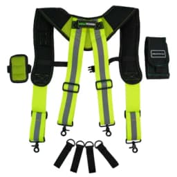 MELOTOUGH Magnetic Suspenders Tool Belt Suspenders with Large Moveable Phone Holder