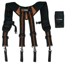 MELOTOUGH Magnetic Suspenders Tool Belt Suspenders with Large Moveable Phone Holder