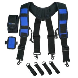 MELOTOUGH Magnetic Suspenders Tool Belt Suspenders with Large Moveable Phone Holder
