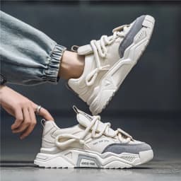 New Men's Casual Sports Shoes 2025 Spring Fashion Versatile Low-Top Skate Shoes for Men Suitable for Outdoor Sports