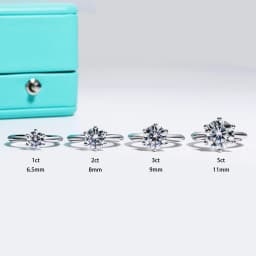 AnuJewel 1ct 2ct 3ct 5ct Engagement Ring