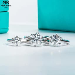 AnuJewel 1ct 2ct 3ct 5ct Engagement Ring