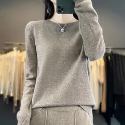 Autumn Winter 100% Merino Wool Sweater Women First Line Seamless Half-high Collar Pullover Basis Casual Cashmere Knit Solid Tops